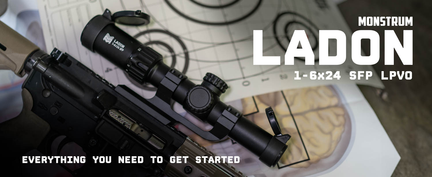 Monstrum Ladon 1-6x24 SFP LPVO scope detail view