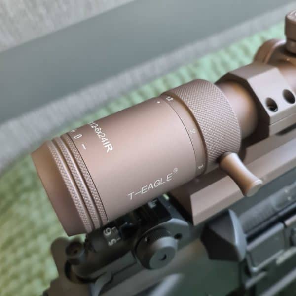T-Eagle LPVO throw lever close-up