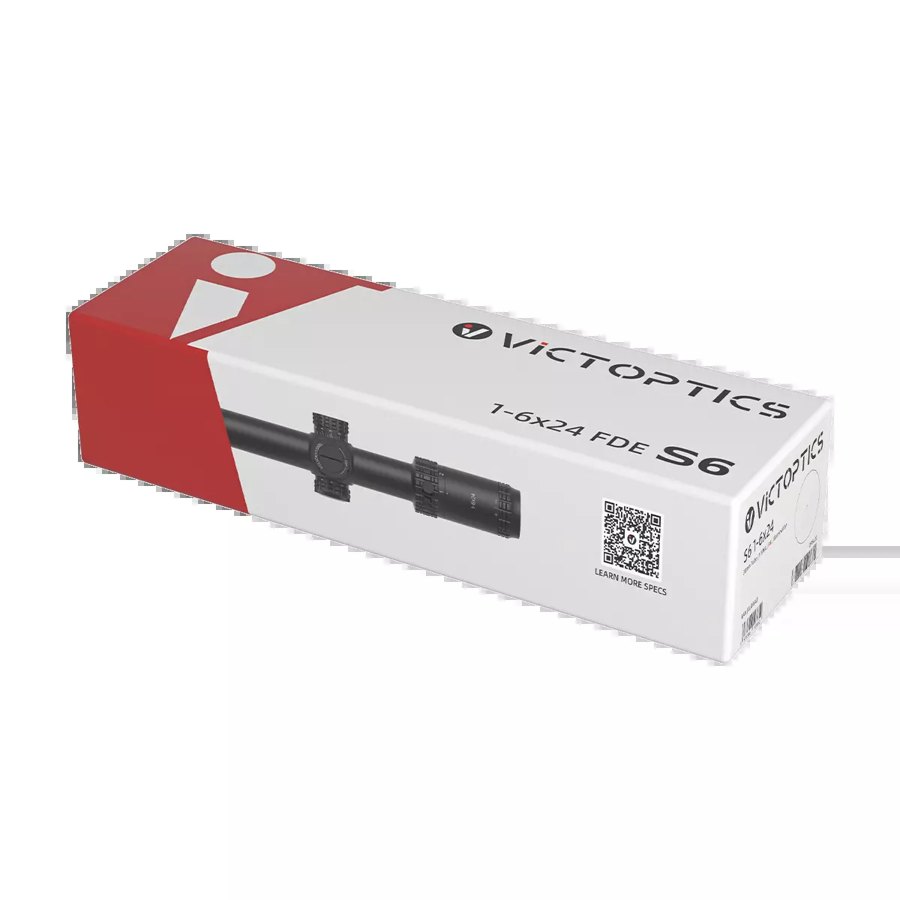 VictOptics S6 package box and included accessories
