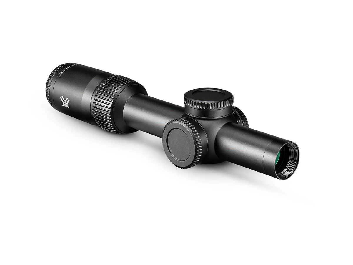 Vortex Strike Eagle 1-8x24 + Cantilever Mount — real product image used for visual reference; deal explanation is provided as pure text below.